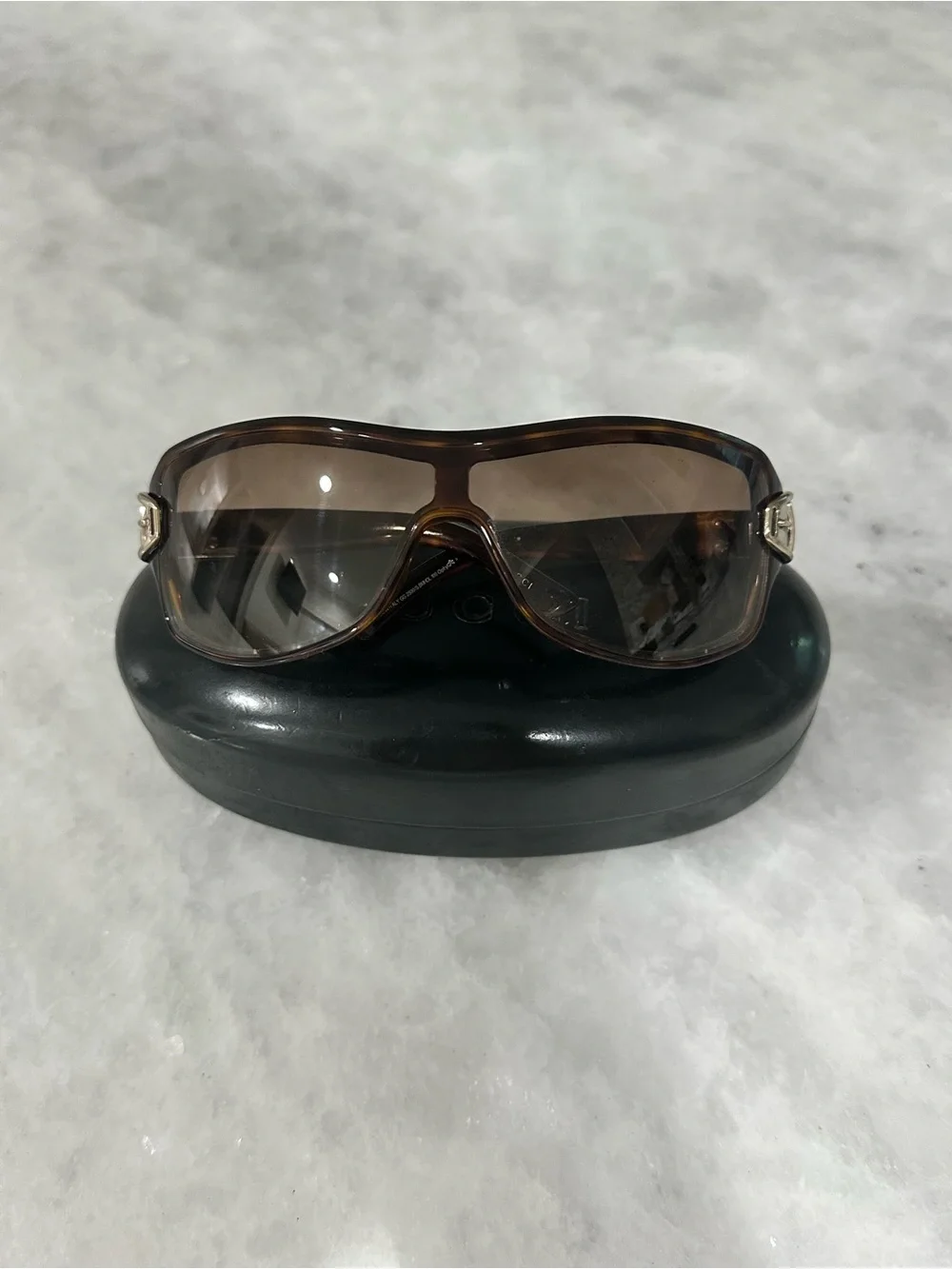 Vintage Gucci Y2K Tortoise Shell Sunglasses